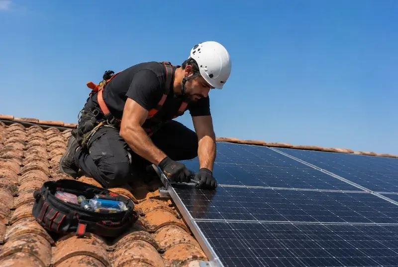 Maintenance et monitoring de panneaux solaires à Val de Virvée