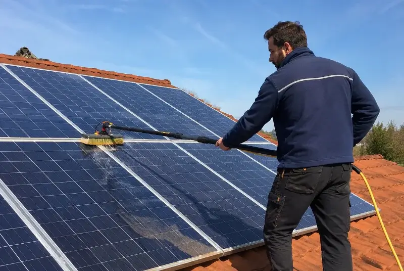 Nettoyage et entretien de panneaux solaires à Val de Virvée