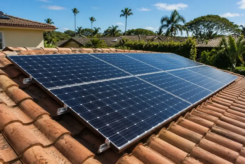Installation de panneaux solaires à Val de Virvée